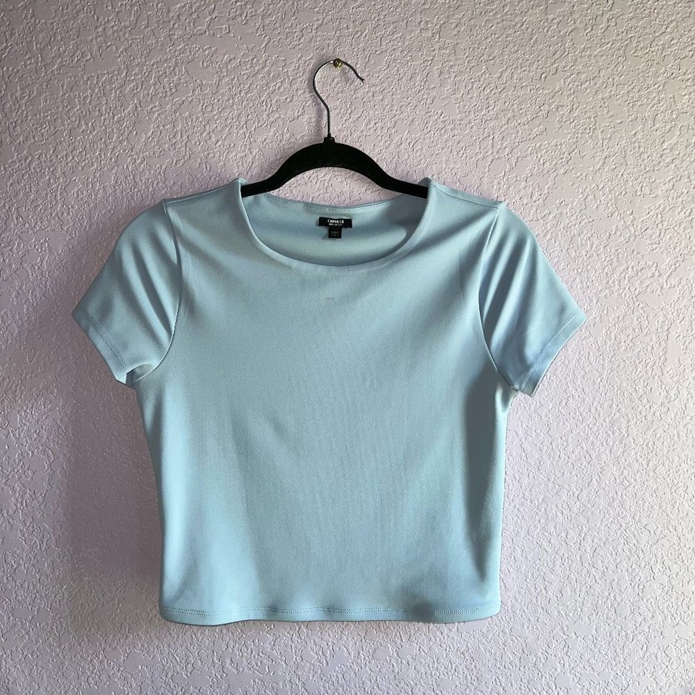 Express BodyCon Blue Tee